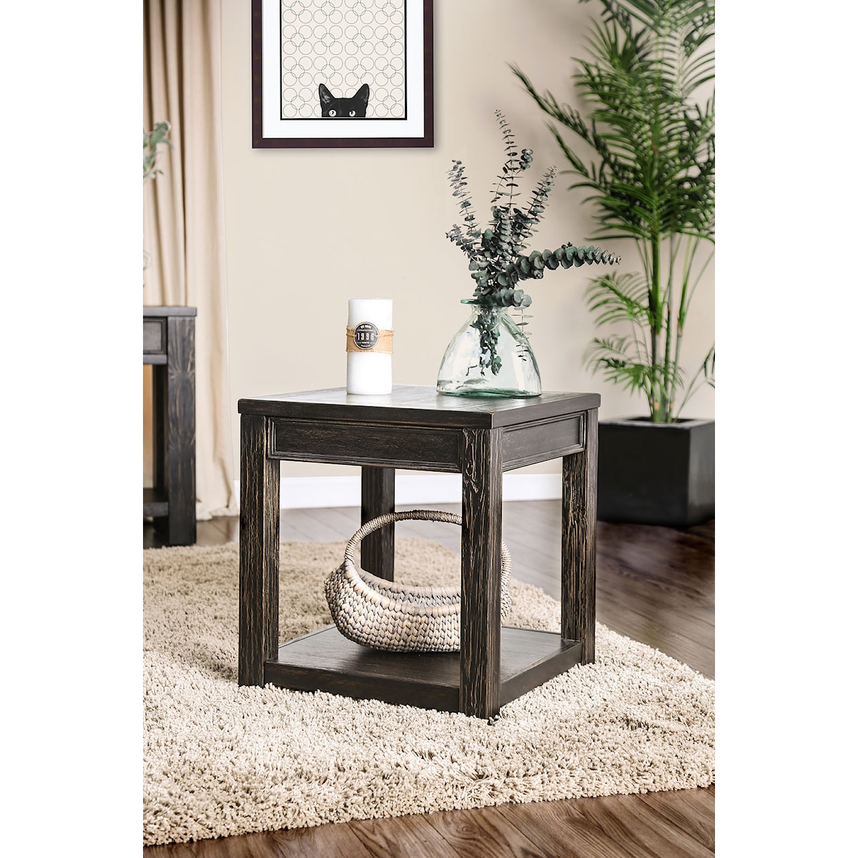 Furniture of America Meadow Square End Table