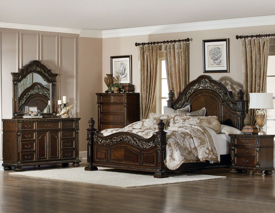 Dresser and Mirror Set
