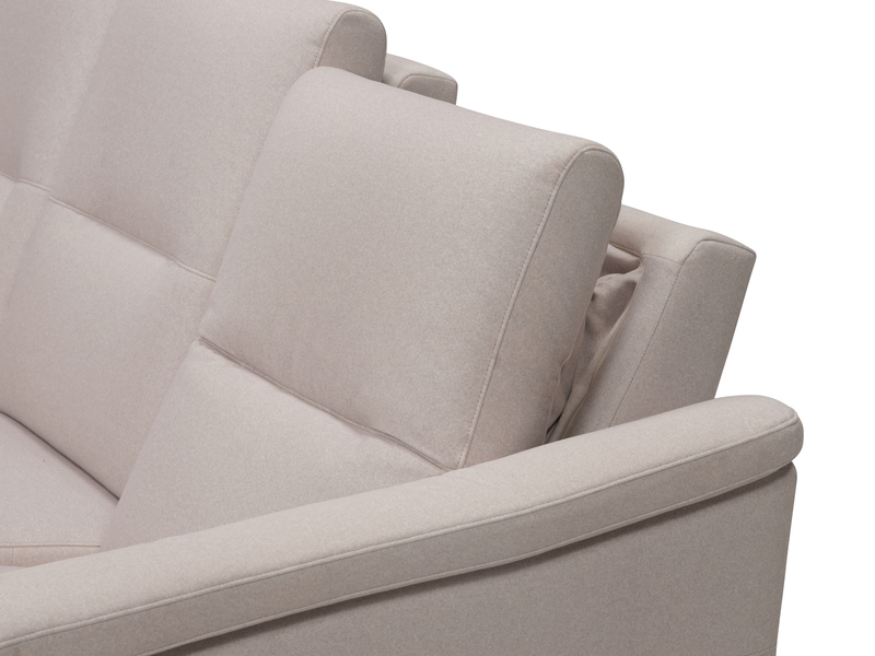 Palliser Oxford 4-Seat Corner Curve Oxford Console Sectional