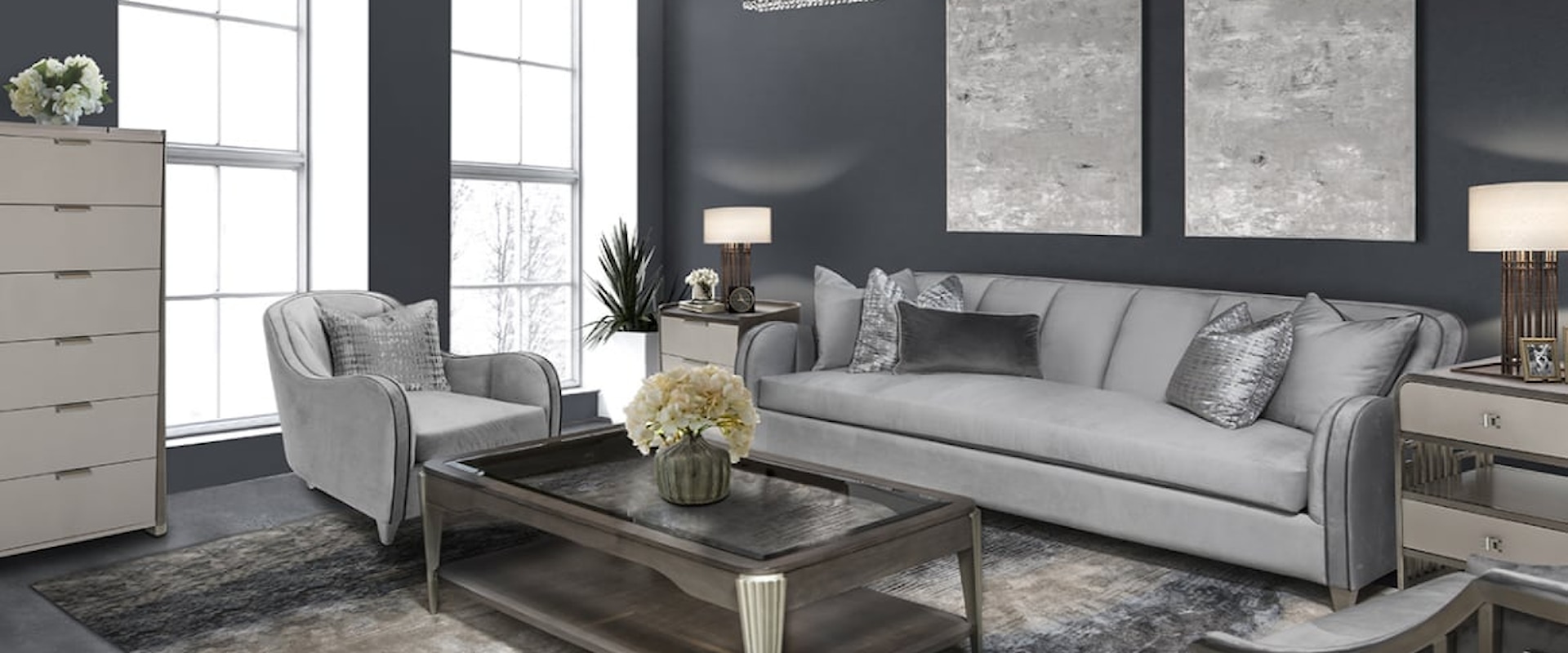 Contemporary 7-Piece Living Room Set