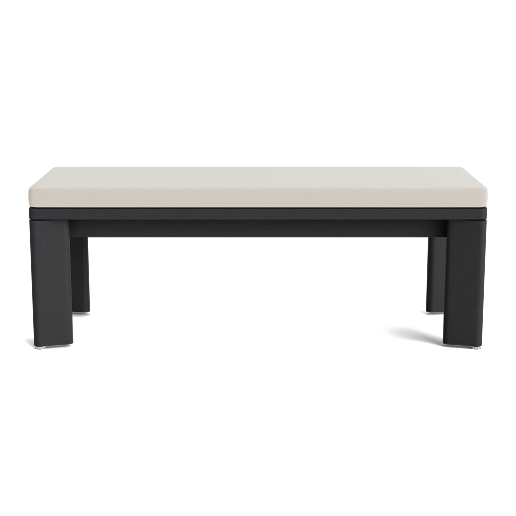 52" Cushioned Aluminum Dining Bench