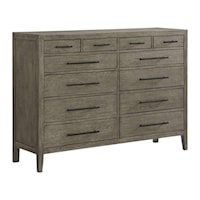 Contemporary 12-Drawer Dresser