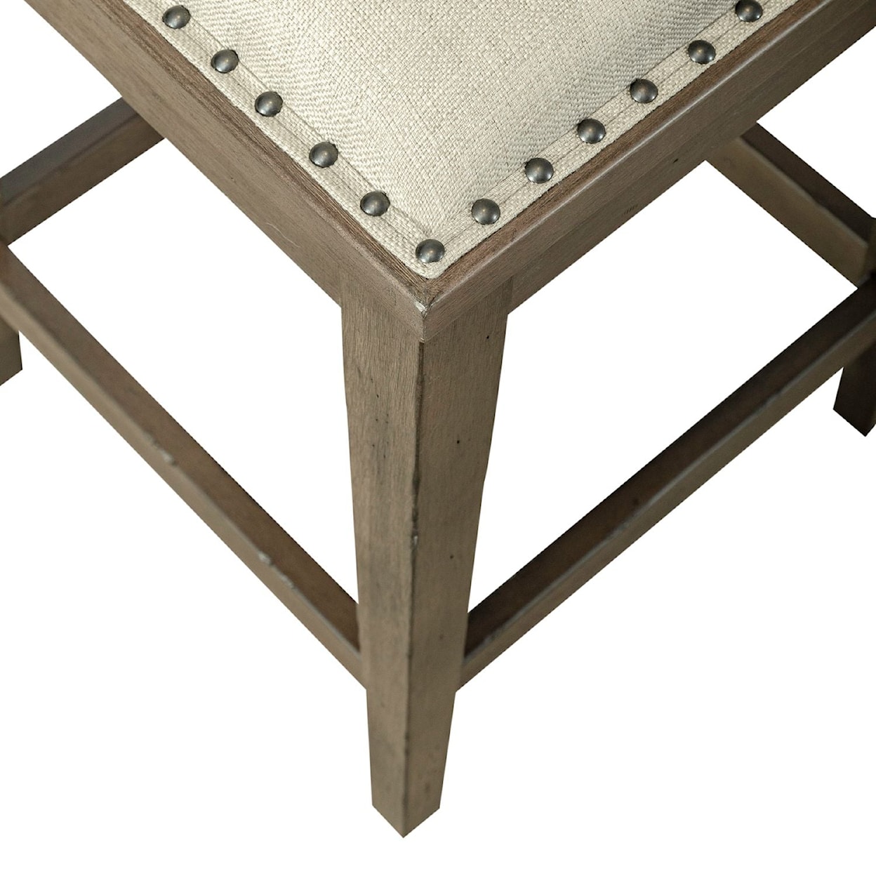 Libby Americana Farmhouse Upholstered Console Stool