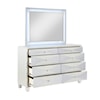 New Classic Furniture Harlequin Dresser and Mirror Set