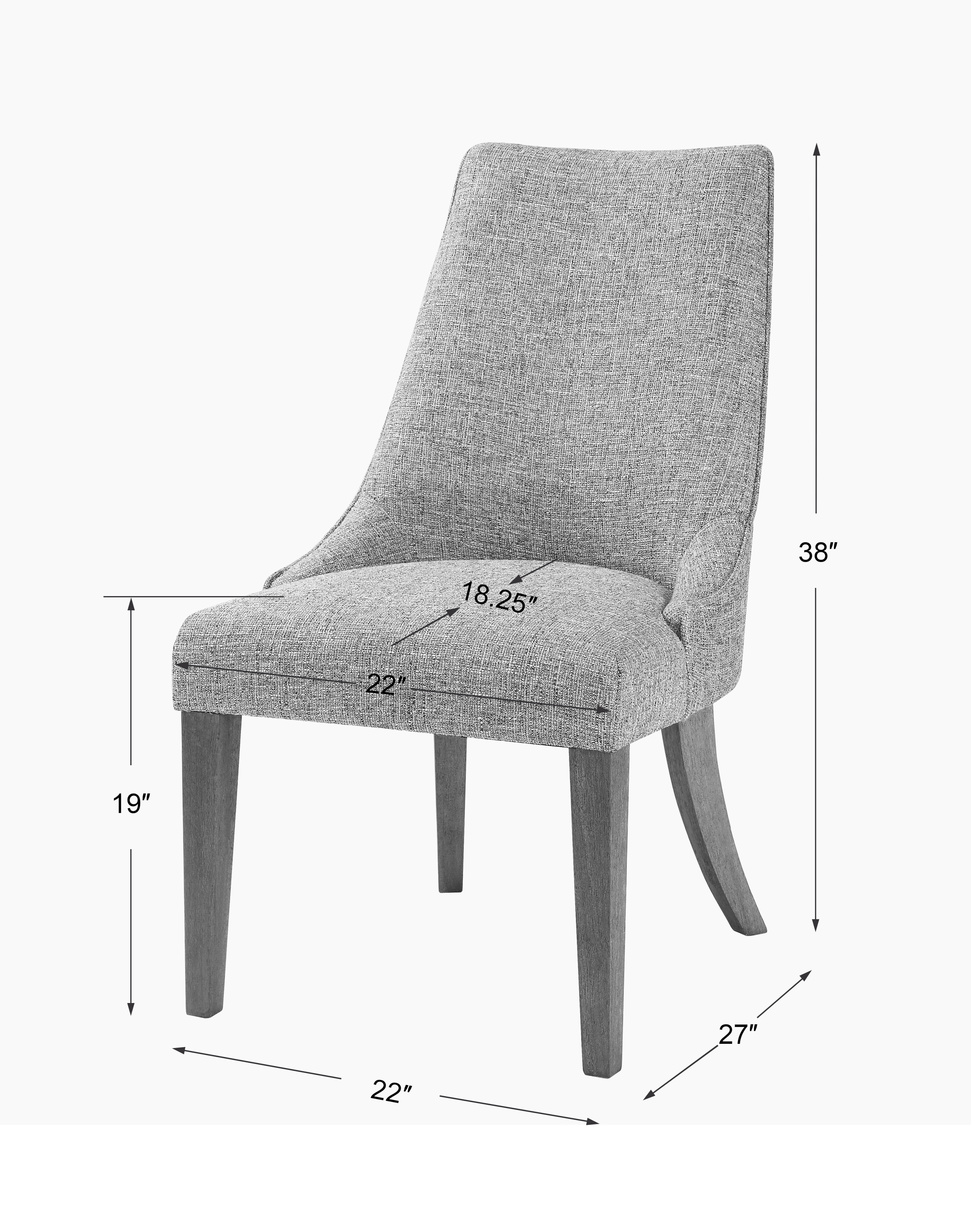 Uttermost Daxton Daxton Earth Tone Armless Chair