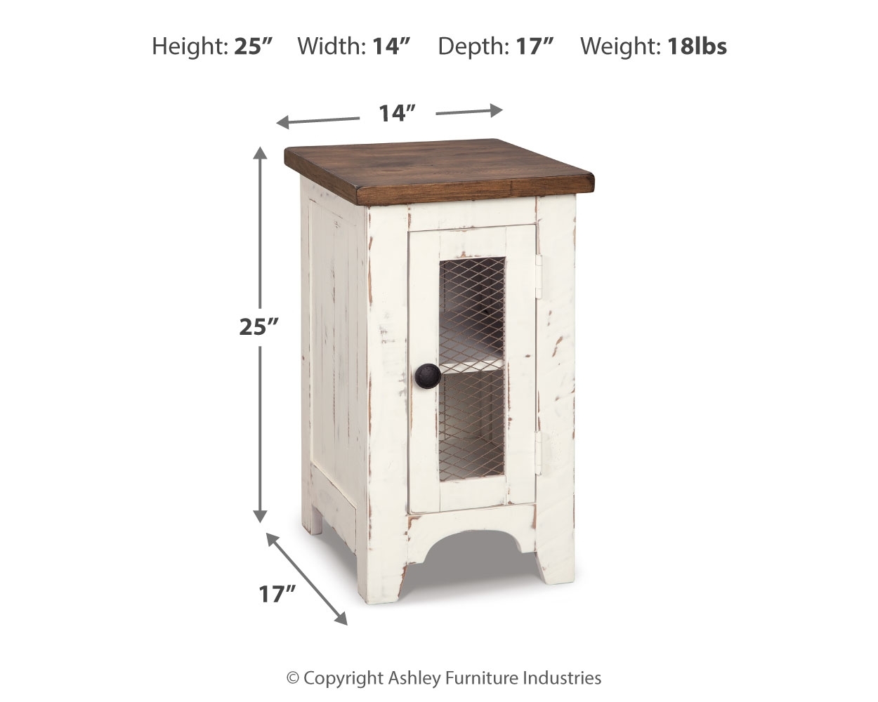 Signature Design by Ashley Wystfield Chairside End Table