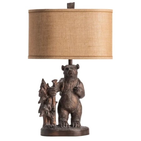 Trail Hike Bear Table Lamp