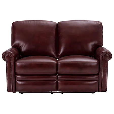 Traditional Power Reclining Loveseat with Built-In USB