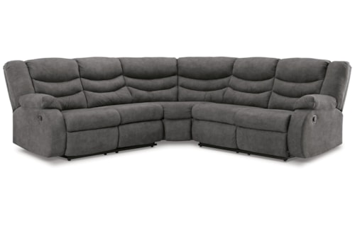 Contemporary 2-Piece Reclining Sectional