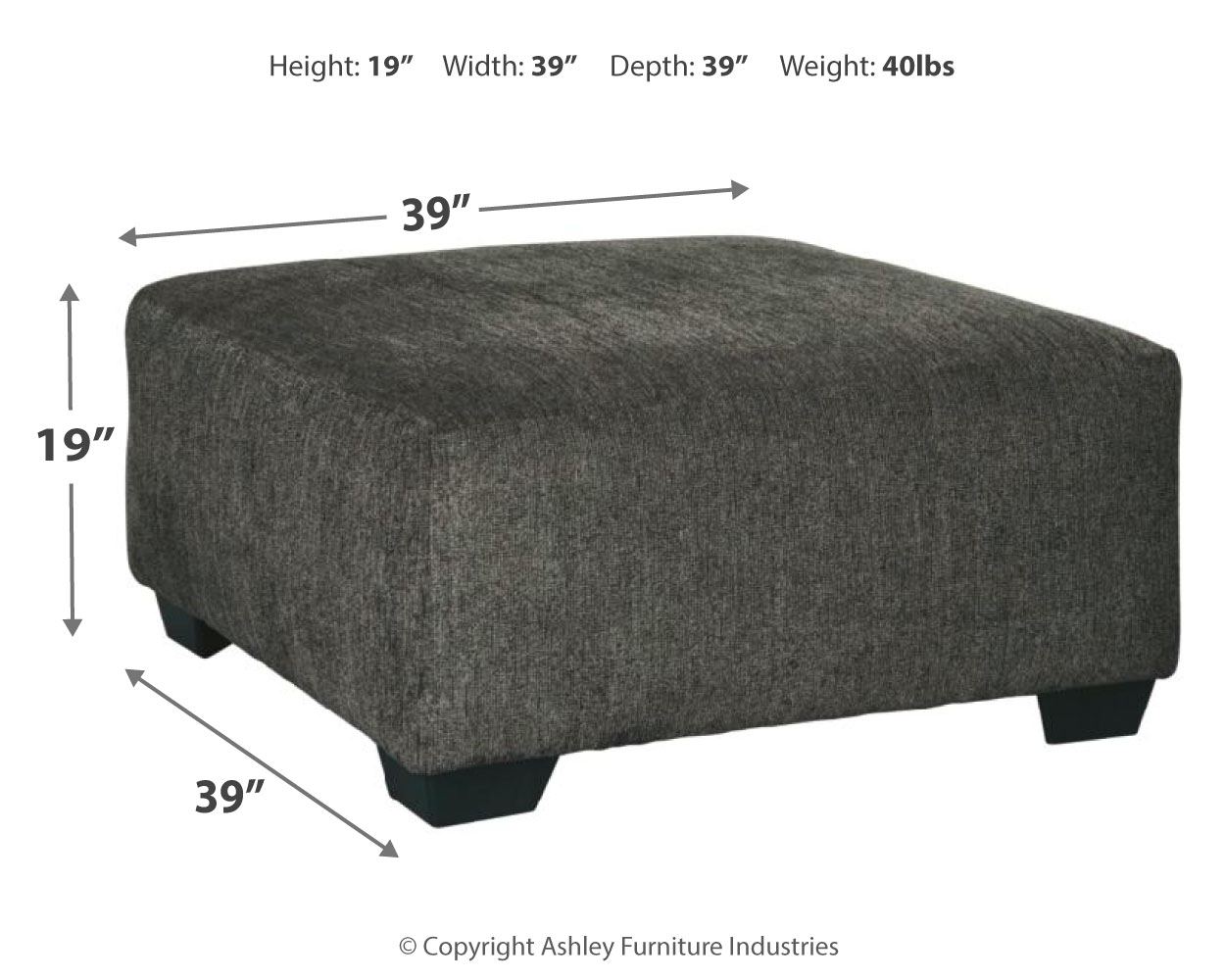 Signature Design by Ashley Ballinasloe Oversized Accent Ottoman
