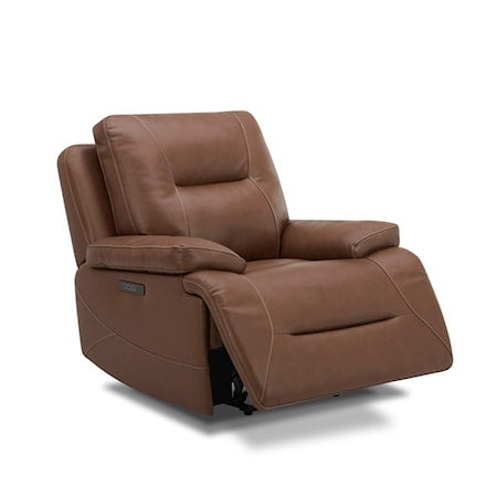 Leather Swivel Glider Power Recliner