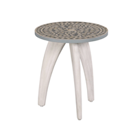 Transitional Blossom Accent Table