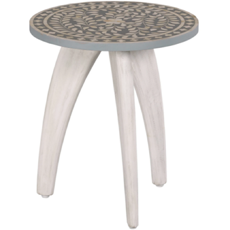 Transitional Blossom Accent Table