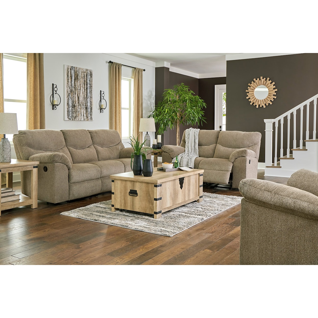 Ashley Furniture Signature Design Alphons Reclining Loveseat