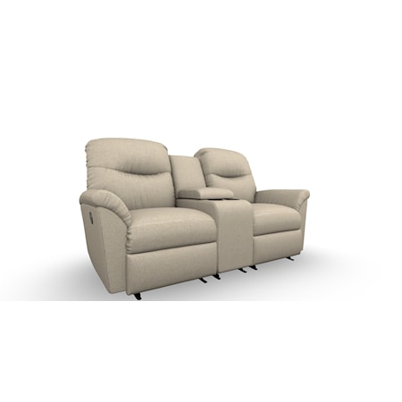 Reclining Space Saver Console Loveseat