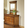 Elements International Shenandoah 8-Drawer Dresser and Mirror Set