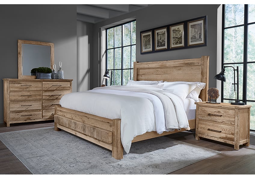 Vaughan Bassett Dovetail California King Low Profile Bed