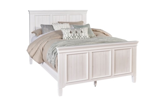 Traditional Queen Panel Bed with Standard Footboard