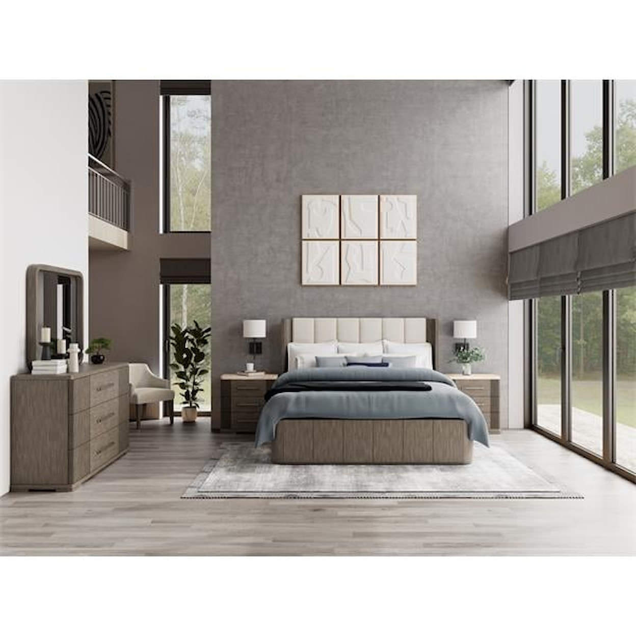 Riverside Furniture SARIEL Queen Platform Bed