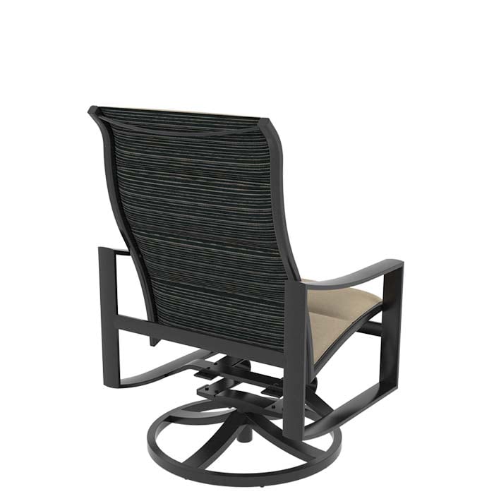 Tropitone Kenzo Padded Sling Swivel Action Lounge Chair