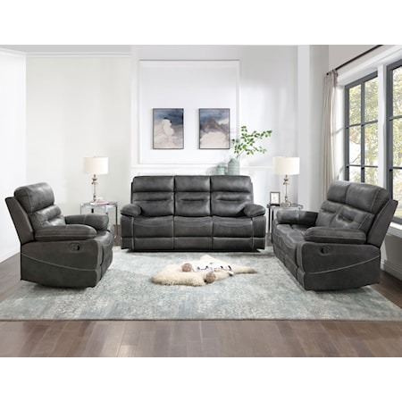 3-Piece Manual Reclining Living Set