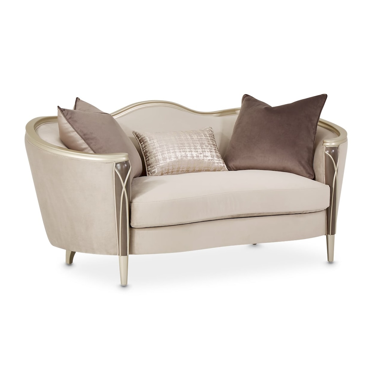 Michael Amini Villa Cherie Glam Loveseat