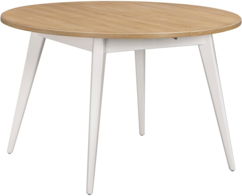 Farmhouse Round Dining Table with 18" Leaf
