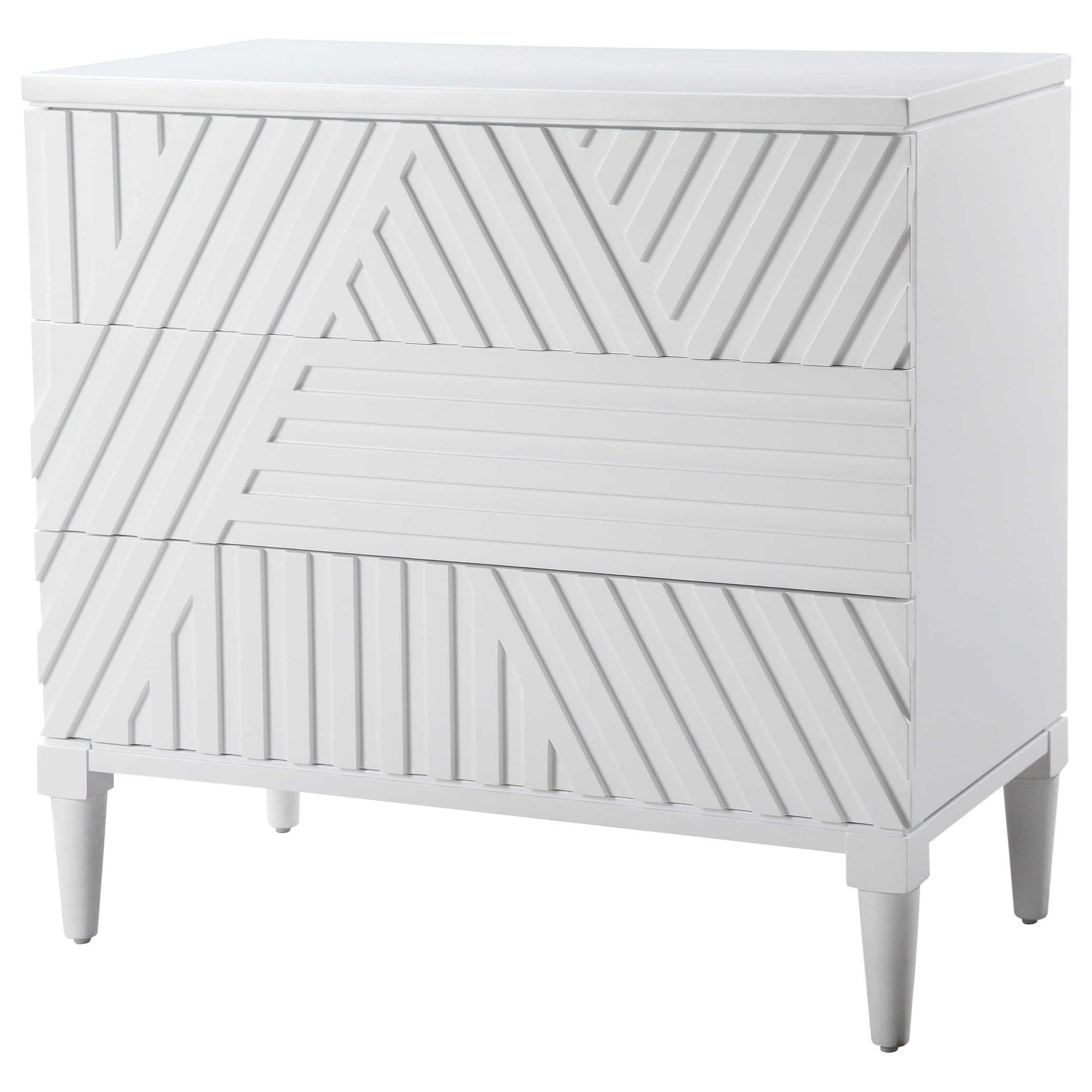 Uttermost Accent Furniture - Chests Colby White Drawer Chest