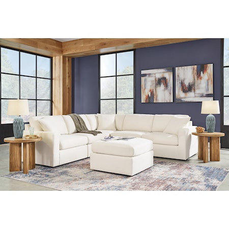 5-Piece Sectional And Ottoman