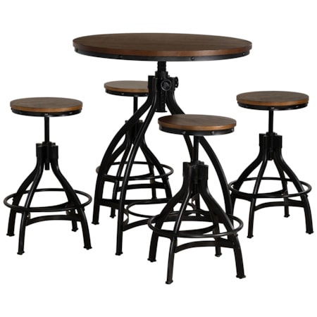 Hawkford 5-Piece Bar Set