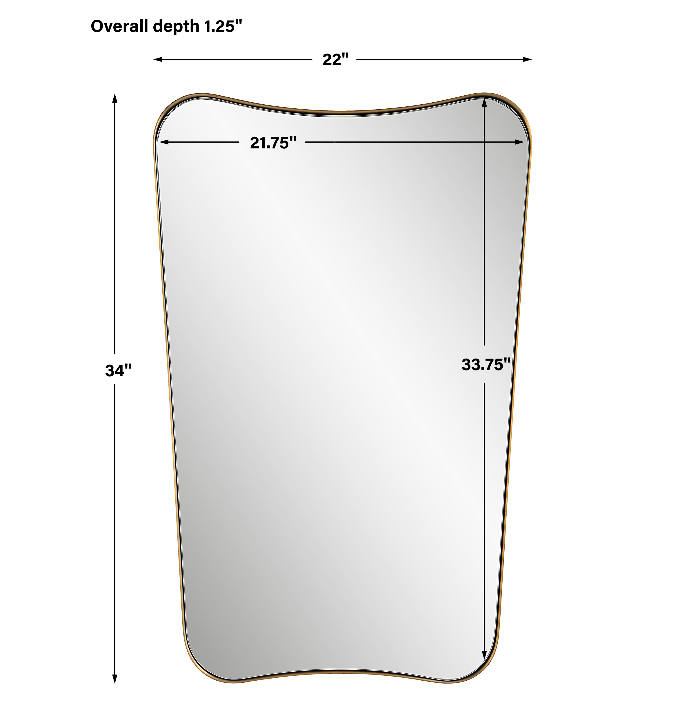 Uttermost Belvoir Belvoir Brass Mirror