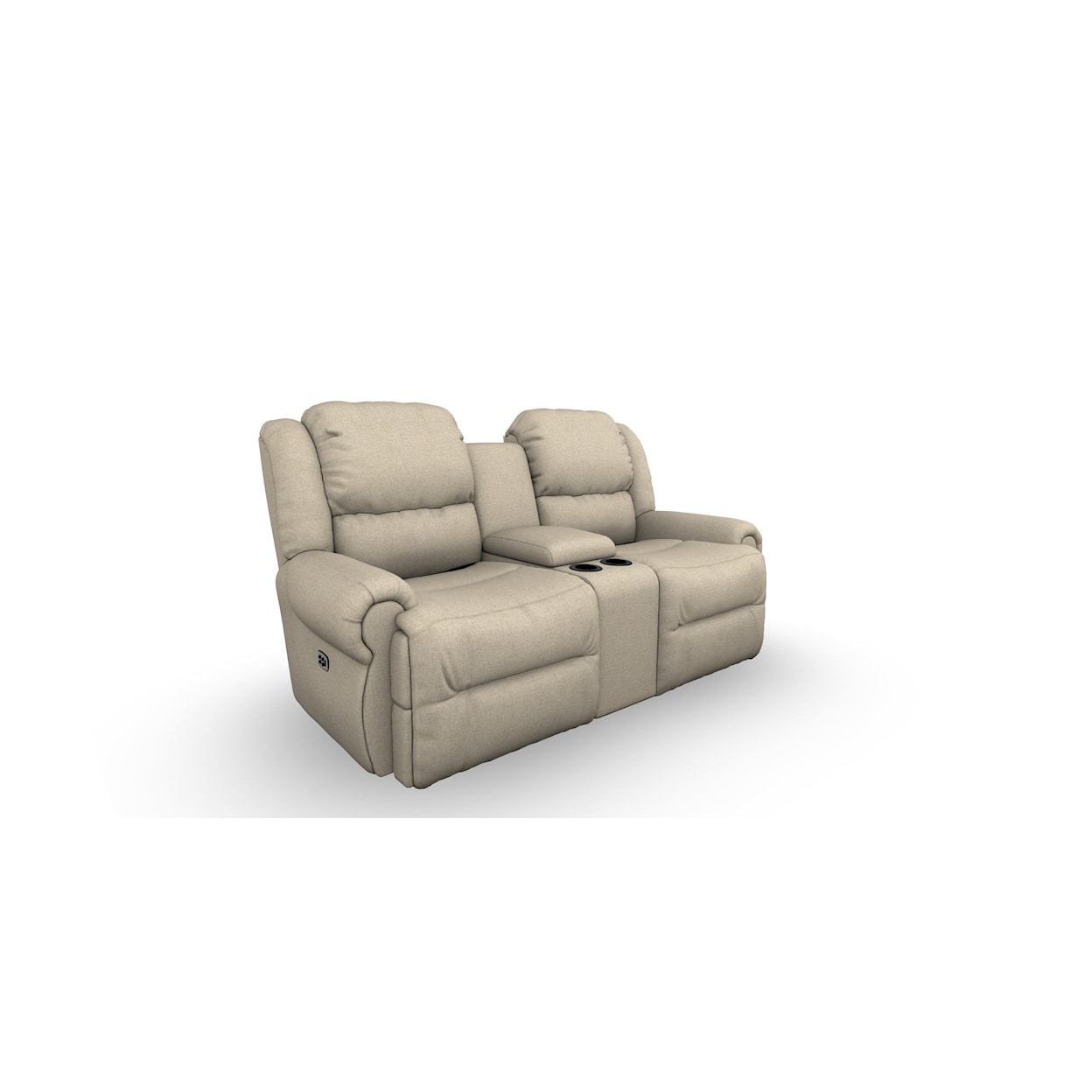 Best Home Furnishings Genet Power Rocking Reclining Console Loveseat