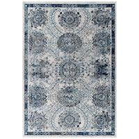 Kensie Distressed Floral Moroccan Trellis 5x8 Area Rug