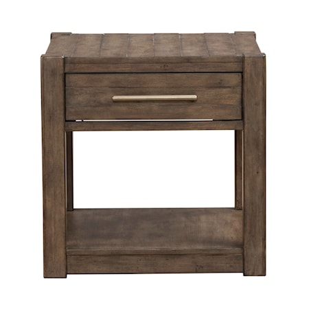 Single Drawer End Table