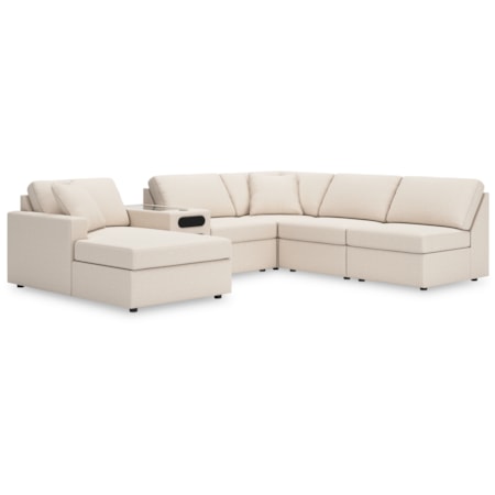6-Piece Sectional With Chaise