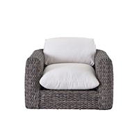 Coastal Outdoor Living Wicker Swivel Lounge Chair