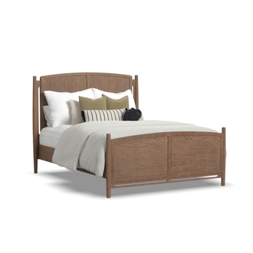 Transitional Queen Panel Bed