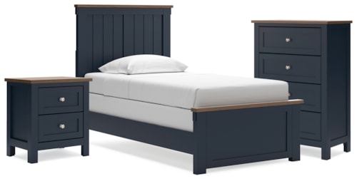 Twin Panel Bed, Chest And Nightstand
