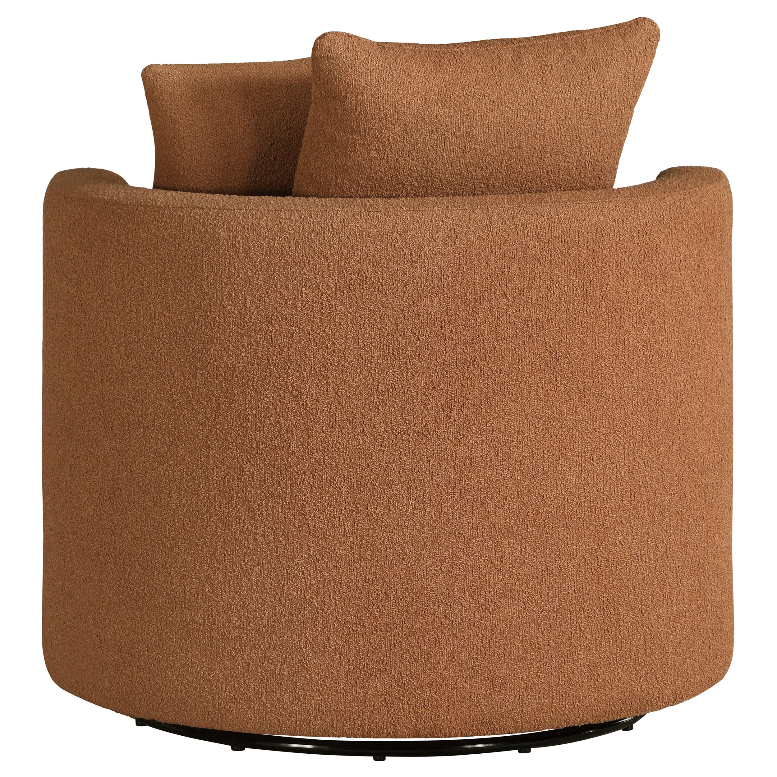 Coaster Debbie Debbie Swivel Accent Chair Burnt Orange