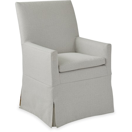 Traditional Arm Slip Cover Chair