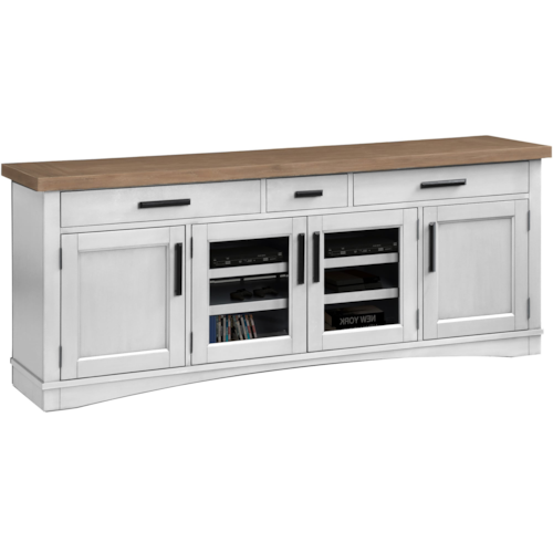 Farmhouse 76" TV Console with Cord Management