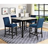 Crown Mark Lennon 5-Piece Counter Height Table Set
