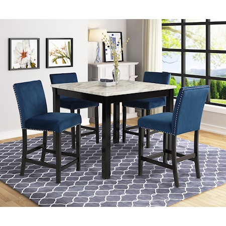 5-Piece Counter Height Table Set