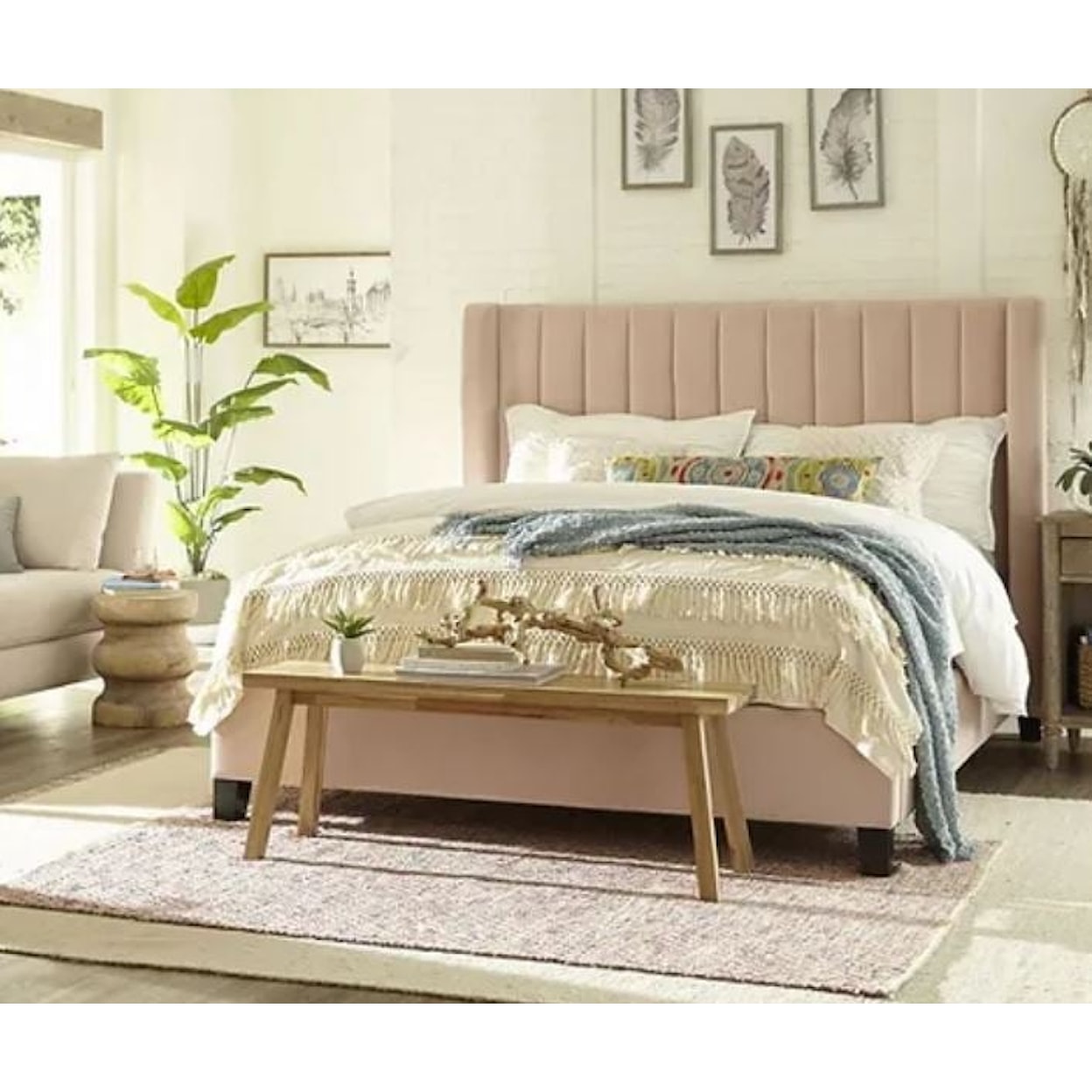 Jonathan Louis Dharma Upholstered King Bed