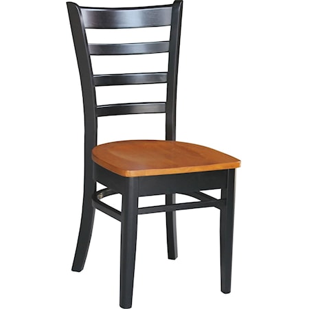 Emily Dining Chair in Cherry / Black
