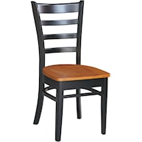 Industrial Emily Dining Chair in Cherry / Black