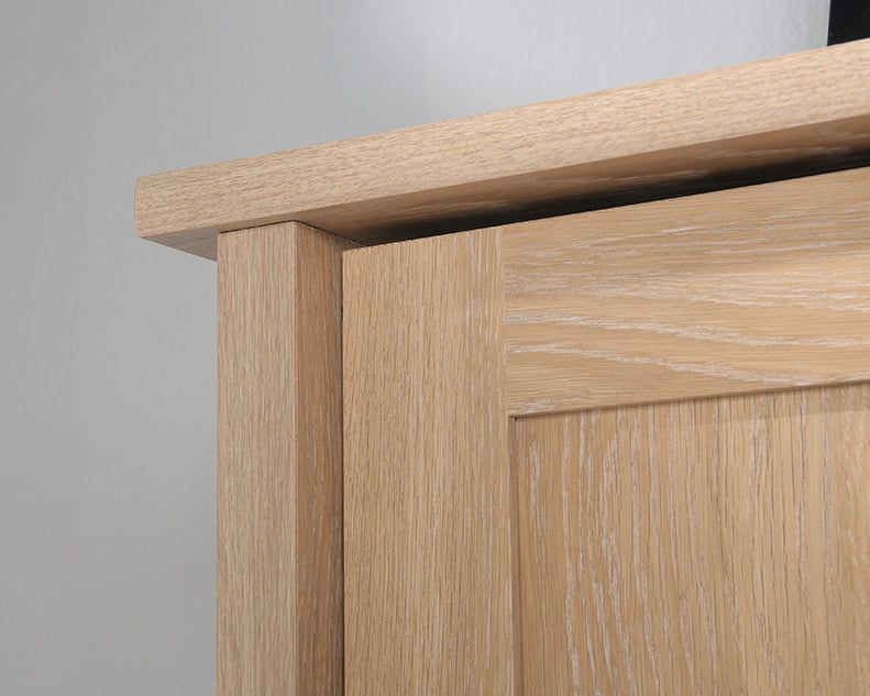 Sauder August Hill Storage Cabinet with Adjustable Shelves