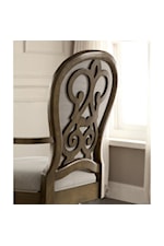 Riverside Furniture Belmeade Chairside Table w/ Slat Shelf