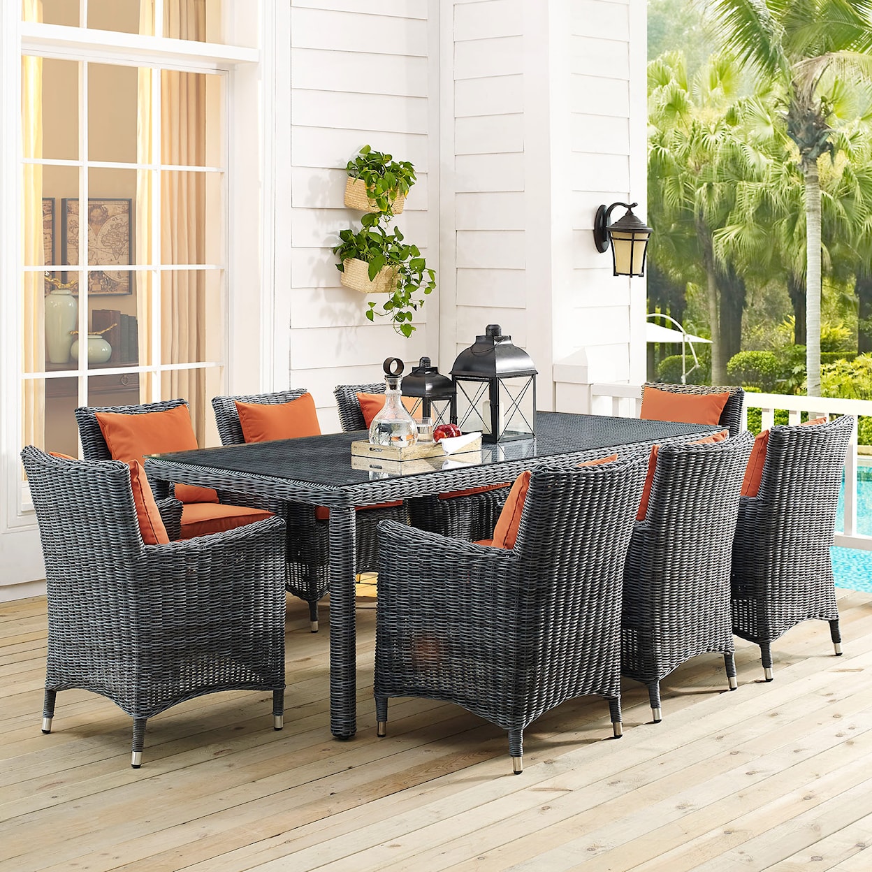 Modway Summon 83" Outdoor Dining Table