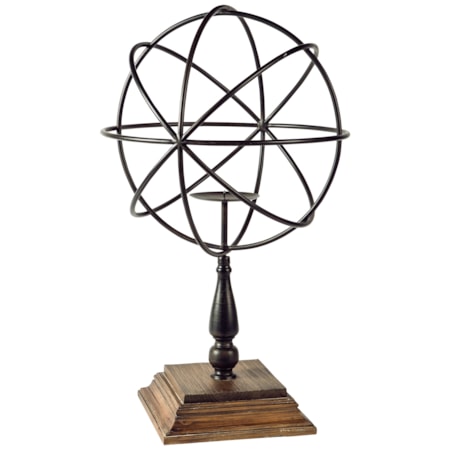 Devlin Bronze Finish Candle Holder